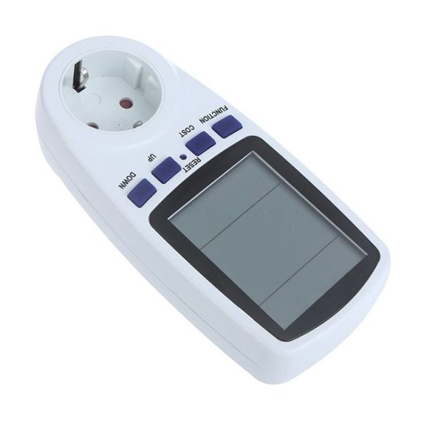 AC 230V 50Hz Max 16A LCD Display Energy Meter Watt Volt Voltage Power Analyzer Automatic Electricity Monitor Analyzer Power, EU Plug - Image 2