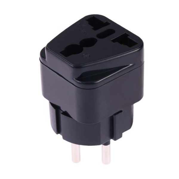 Portable Universal Socket to Israel Plug Power Adapter Travel Charger (Black) - Image 4