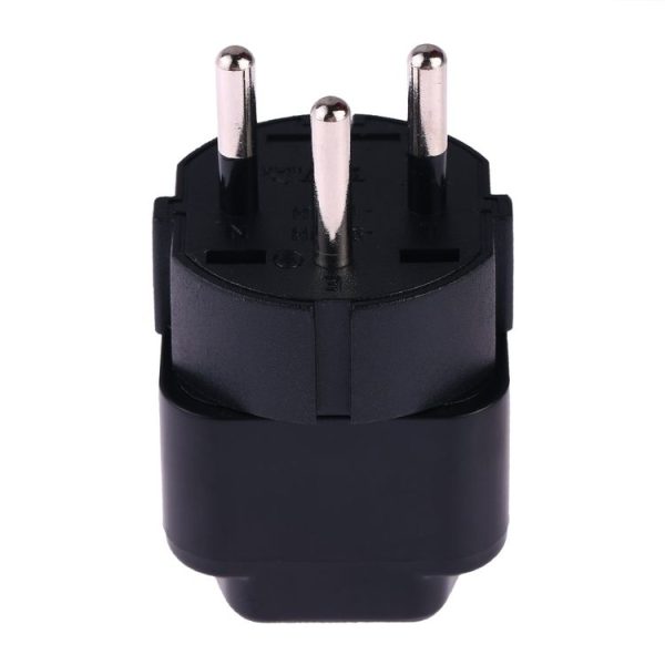 Portable Universal Socket to Israel Plug Power Adapter Travel Charger (Black) - Image 5