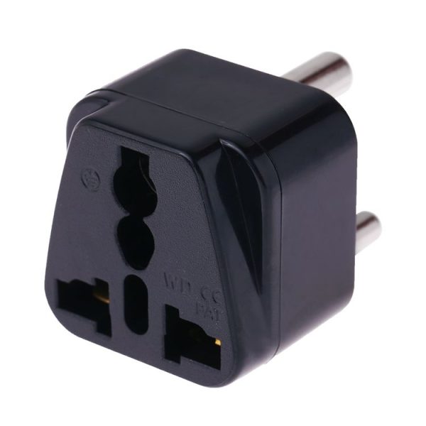 Portable Universal Socket to (Small) South Africa Plug Power Adapter Travel Charger (Black) - Image 2