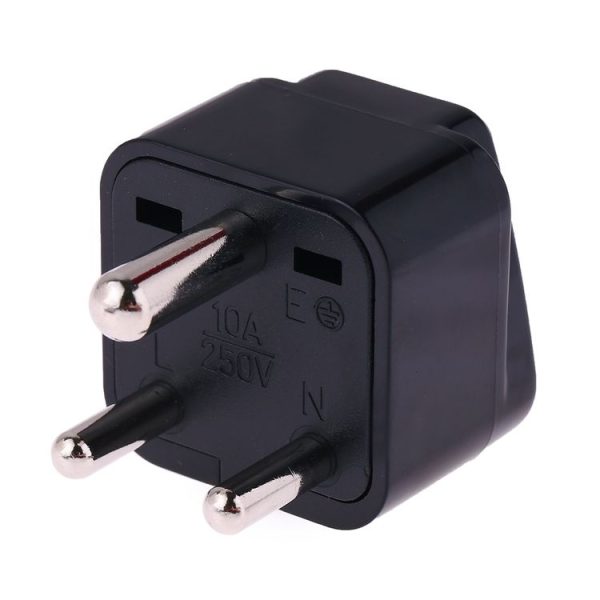 Portable Universal Socket to (Small) South Africa Plug Power Adapter Travel Charger (Black) - Image 3
