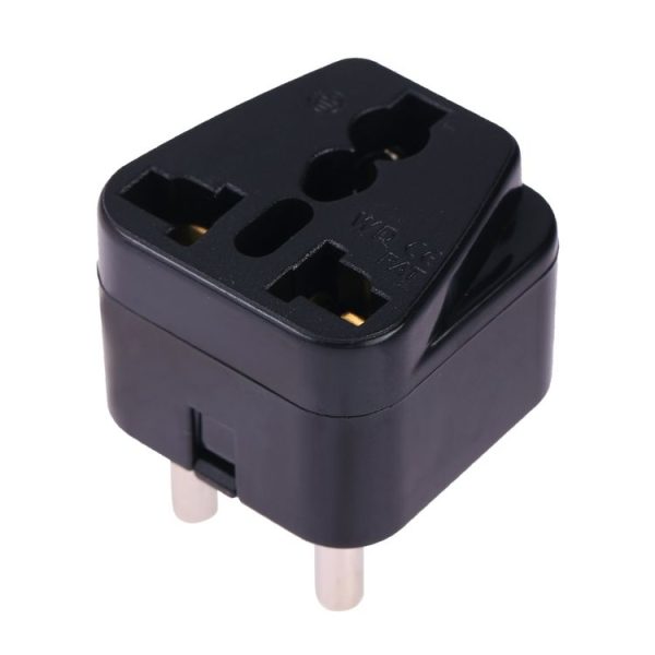 Portable Universal Socket to (Small) South Africa Plug Power Adapter Travel Charger (Black) - Image 4