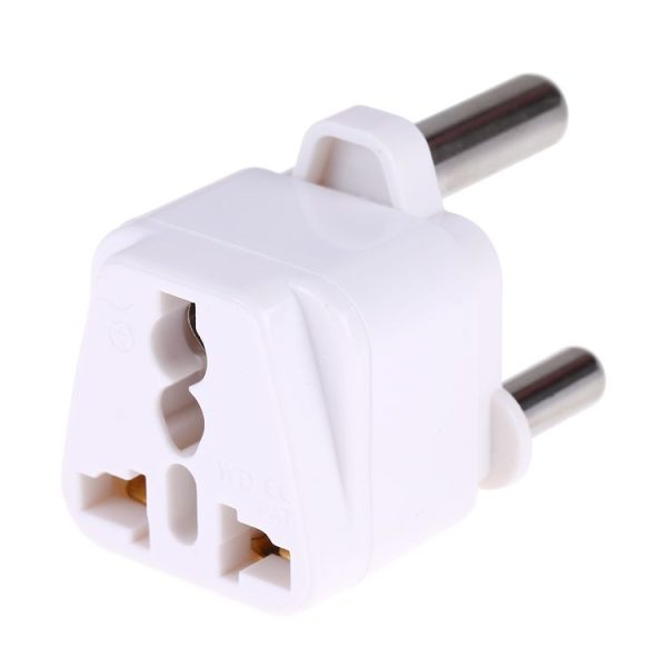 Portable Universal Socket to (Large) South Africa Plug Power Adapter Travel Charger (White) - Image 2