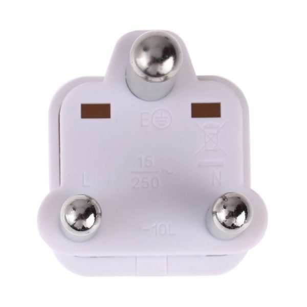 Portable Universal Socket to (Large) South Africa Plug Power Adapter Travel Charger (White) - Image 5