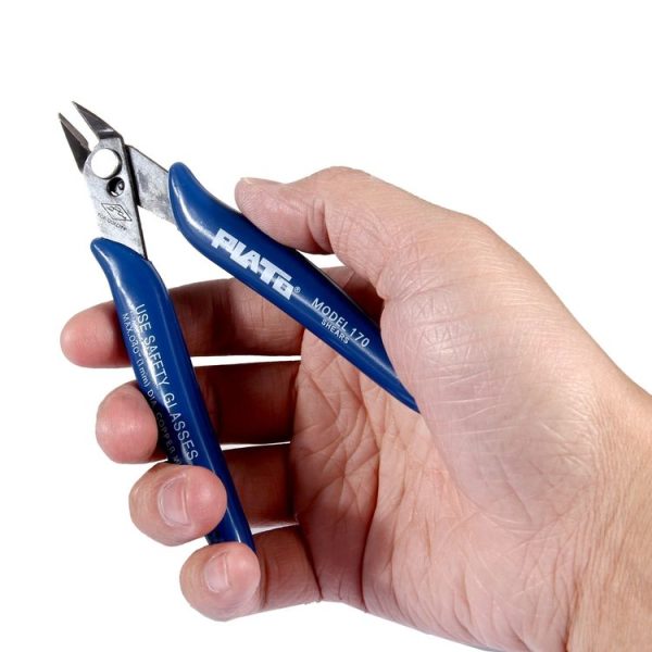 170 Electronic Pliers Diagonal Side Cutting Cable Wire Cutter Repair Hand Tool (Dark Blue) - Image 4