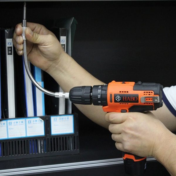 Metal Rechargeable Drill Electric Screwdriver Dedicated Flexible Shafting Torque Drill Rods, Length: 24.5cm - Image 3