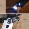 Reading Visual Magnifier with 3 LED Light, Mini Portable 3-45X Handheld (Black) - Image 5