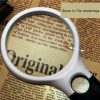 Reading Visual Magnifier with 3 LED Light, Mini Portable 3-45X Handheld (Black) - Image 6