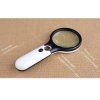 Reading Visual Magnifier with 3 LED Light, Mini Portable 3-45X Handheld (Black) - Image 8