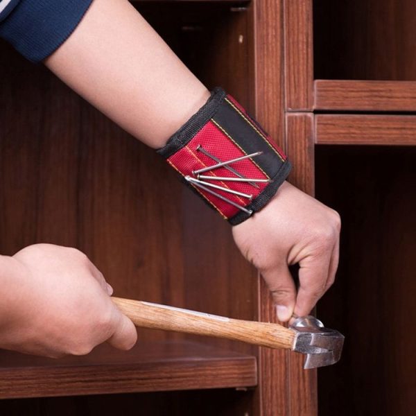1680D Oxford Cloth Pocket Magnetic Wristband Storage Pockets Tool - Image 11