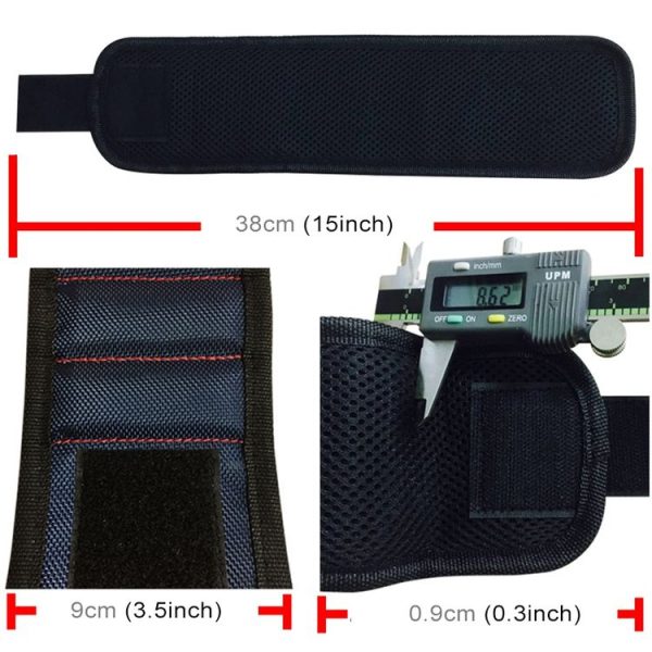 1680D Oxford Cloth Pocket Magnetic Wristband Storage Pockets Tool - Image 5