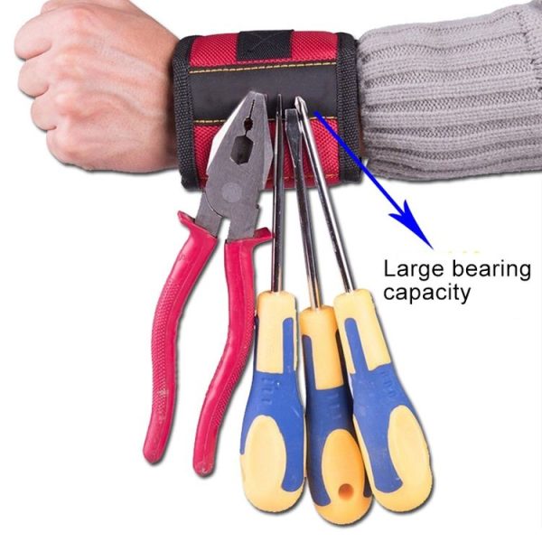 1680D Oxford Cloth Pocket Magnetic Wristband Storage Pockets Tool - Image 6
