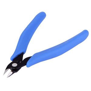 FC-120 Mini Electronic Pliers Diagonal Side Cutting Cable Wire Cutter Repair Hand Tool (Blue)