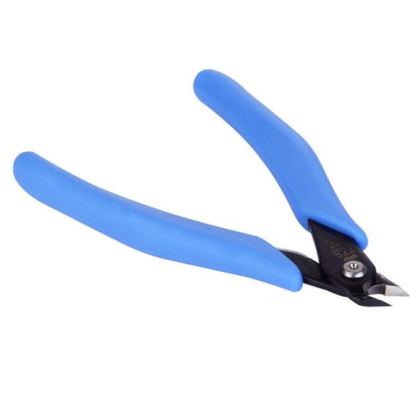 FC-120 Mini Electronic Pliers Diagonal Side Cutting Cable Wire Cutter Repair Hand Tool (Blue) - Image 3