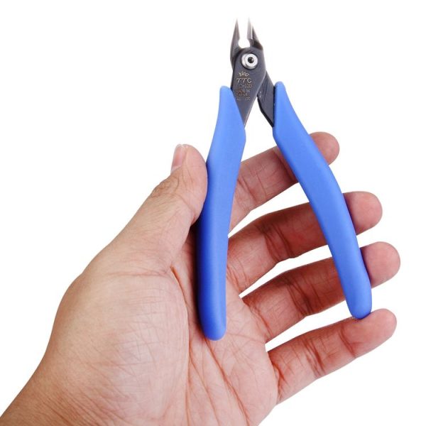 FC-120 Mini Electronic Pliers Diagonal Side Cutting Cable Wire Cutter Repair Hand Tool (Blue) - Image 4
