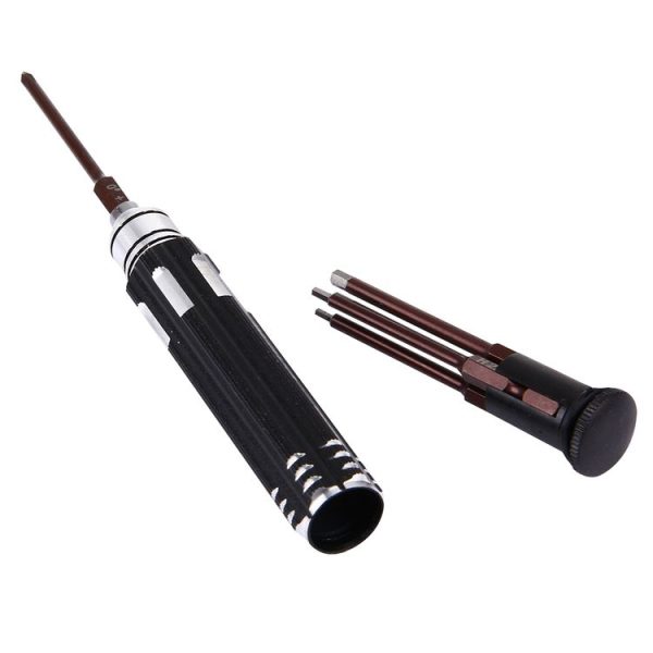 JAKEMY JM-8154 6 in 1 Model Screwdriver Set with 65mm S-2 Precision Bits (Cross 3.0, Hexagon H1.5 & H2.0 & H2.5 & H3.0) - Image 5
