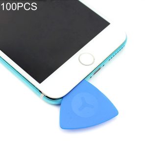 100 PCS JIAFA P8818 Plastic Phone Repair Triangle Opening Picks (Blue)