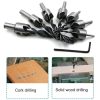 7 in 1 Woodworking Countersink Chamfer Three-Pointed High-Speed Steel Drill Bits Set, 3-10mm - Image 5