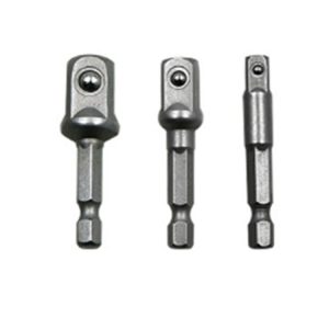 3 PCS / Set Socket Bit Extension Bar Hex Shank Adapter Drill Nut Driver Power Drill Bit (1 / 4, 3 / 8, 1 / 2 inch), Length: 50mm