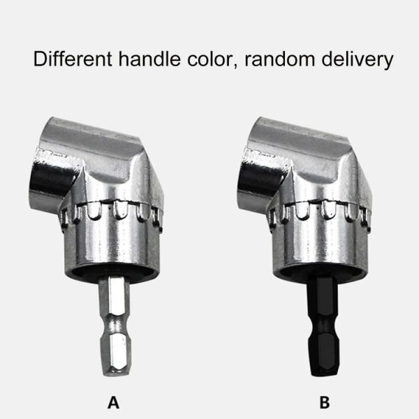 105 Degree Right Angle Drill Driver Bit Extension Power Drill Tool 7mm Hex Magnetic Power Screwdriver Socket Adaptor (Short Type) - Image 3