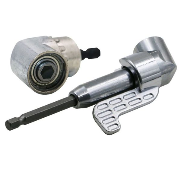 105 Degree Right Angle Drill Driver Bit Extension Power Drill Tool 7mm Hex Magnetic Power Screwdriver Socket Adaptor (Short Type) - Image 4