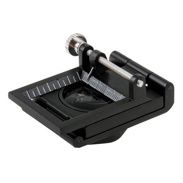 Mini Desk Style 10x Magnification Loupe Metal Antique Magnifier (Black) - Image 4