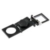 Mini Desk Style 10x Magnification Loupe Metal Antique Magnifier (Black) - Image 5