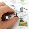 Portable Folding Loupe Metal Jewelry Antique Magnifier Magnifying Eye Glass Lens Keychain