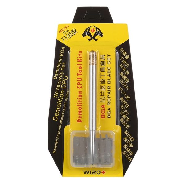 28 in 1 Phone CPU BGA Chip Removal Repairing Silicon Manganese Alloy Blades Scraping Knife Set - Image 7