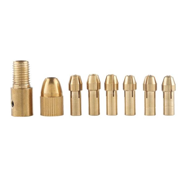 WLXY WL-DIY001 Mini DIY Brass Electric Drill Chucks Drill Bits Set DC-12V Motor - Image 5