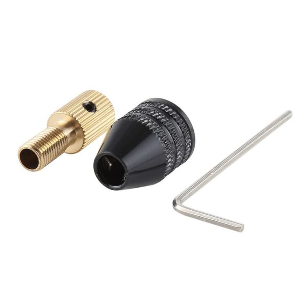 WLXY DIY003 0.5-3mm Mini Electric Grinder Drill Chuck Drill Shaft with Wrench, 2.35mm Inner Hole - Image 4