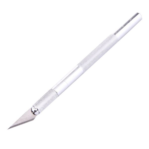 WLXY-9308 Metal Carving Knife Professional Mobile Phone Repair Tool with 6 Blades (Silver) - Image 2