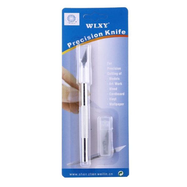 WLXY-9308 Metal Carving Knife Professional Mobile Phone Repair Tool with 6 Blades (Silver) - Image 6