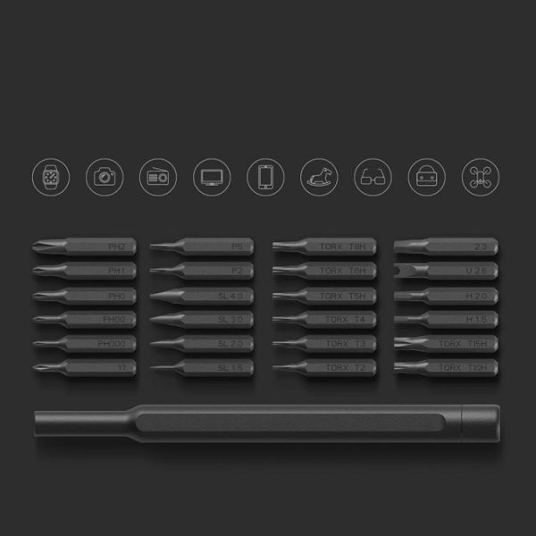 Original Xiaomi Mijia Wiha Daily Use Screwdriver Kit 24 in 1 Precision Magnetic Bits Aluminum Box Mijia Wiha Screw Driver Set - Image 2