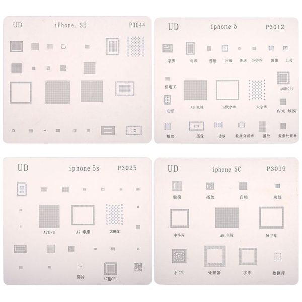 13 in 1 Mobile Phone Rework Repair BGA Reballing Stencils for iPhone - Image 4