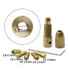 7 PCS / Set Brass 0.5-3mm Small Electric Drill Bit Collet Micro Twist 5.05mm Drill Chuck Set with Wrench - Image 2