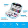 FunAdd Large-capacity Pencil Case Storage Organizer Ant ClothCosmetic Bag, Size: 230 x 170 x 75mm (Light Blue) - Image 4