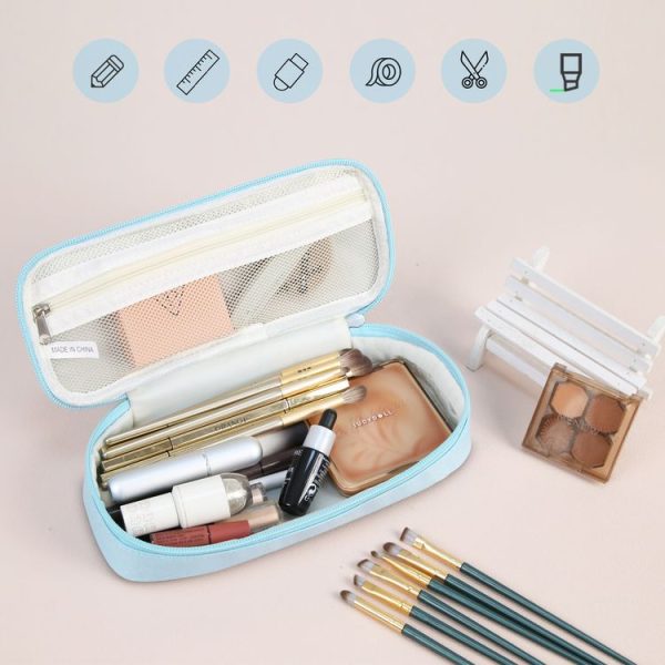 FunAdd Pencil Case Cosmetic Storage Ant Cloth Organizer Bag, Size: 235 x 105 x 50mm (Light Blue) - Image 7