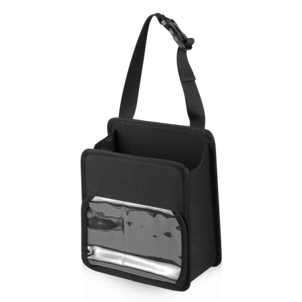 FUNADD Portable Folding Car Back Seat Hook Storage Box (Black) - Image 2