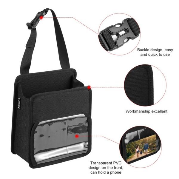 FUNADD Portable Folding Car Back Seat Hook Storage Box (Black) - Image 4
