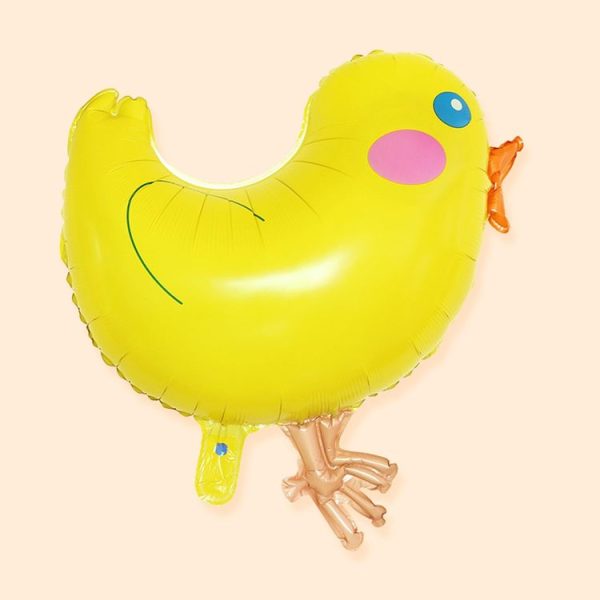Cartoon Chicken Pattern Easter Holiday Party Animal Ornament Balloons, Random Color Delivery - Image 3