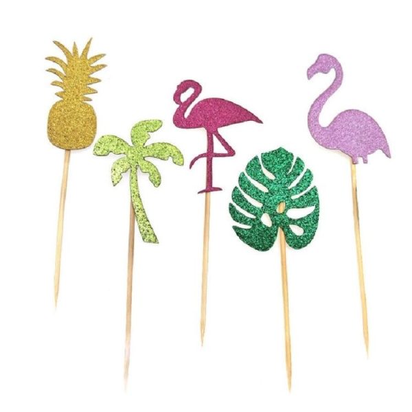 24pcs / Pack Holiday Theme Party Cake Dessert Table Decoration Inserted Card - Image 3