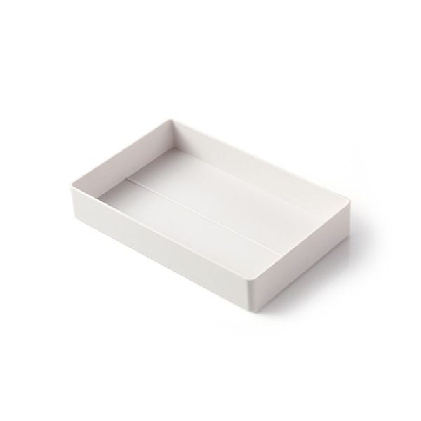 Desktop Removable Assembled Small File Storage Box (Grey White) - Image 2