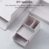 Desktop Removable Assembled Small File Storage Box (Grey White) - Image 5