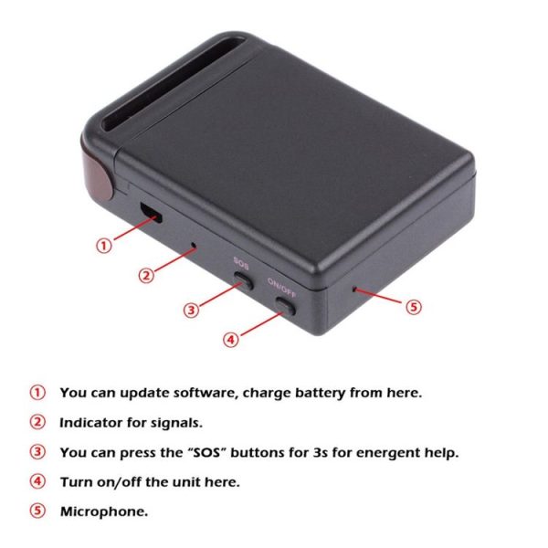 TK102B 2G GSM / GPRS / GPS Locator Vehicle Car Mini Realtime Online Tracking Device Locator Tracker for Kids, Cars, Pets, GPS Accuracy: 5-15m - Image 3