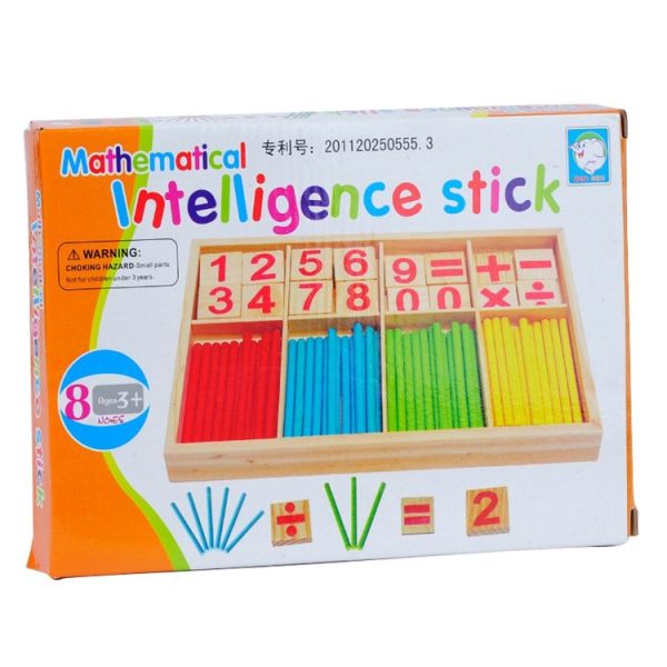 Intelligence Kids Toys Wooden Digit Mathematical Sticks - Image 4