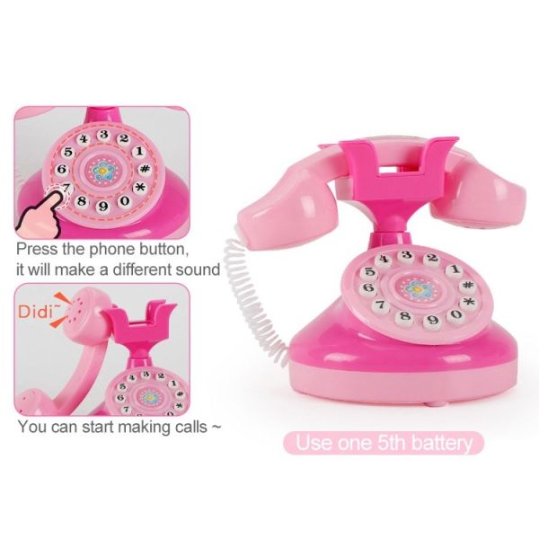 Mini Telephone Pretend Play Children Simulation Appliances Toys - Image 4