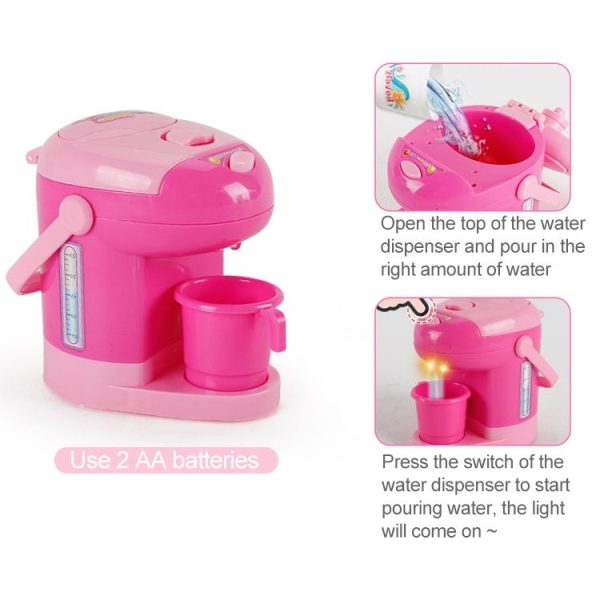 Mini Water Dispenser Pretend Play Children Simulation Appliances Toys - Image 4