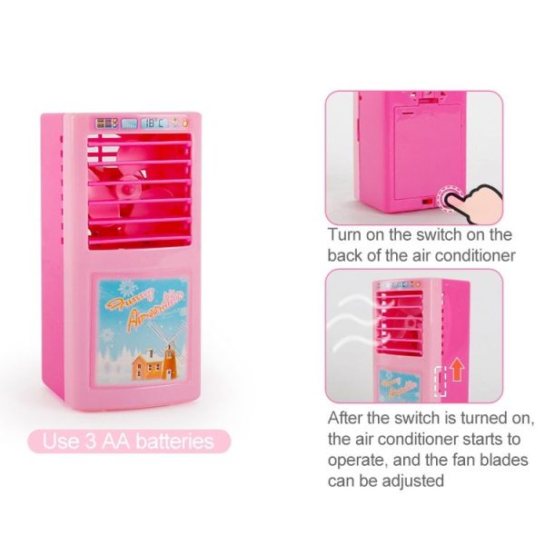 Mini Air Conditioner Pretend Play Children Simulation Appliances Toys - Image 4