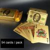 Creative Frosted Mosaic Gold Dollar Back Texture Plastic From Vegas to Macau Playing Cards Texas Poker Novelty Collection Gift - Image 2